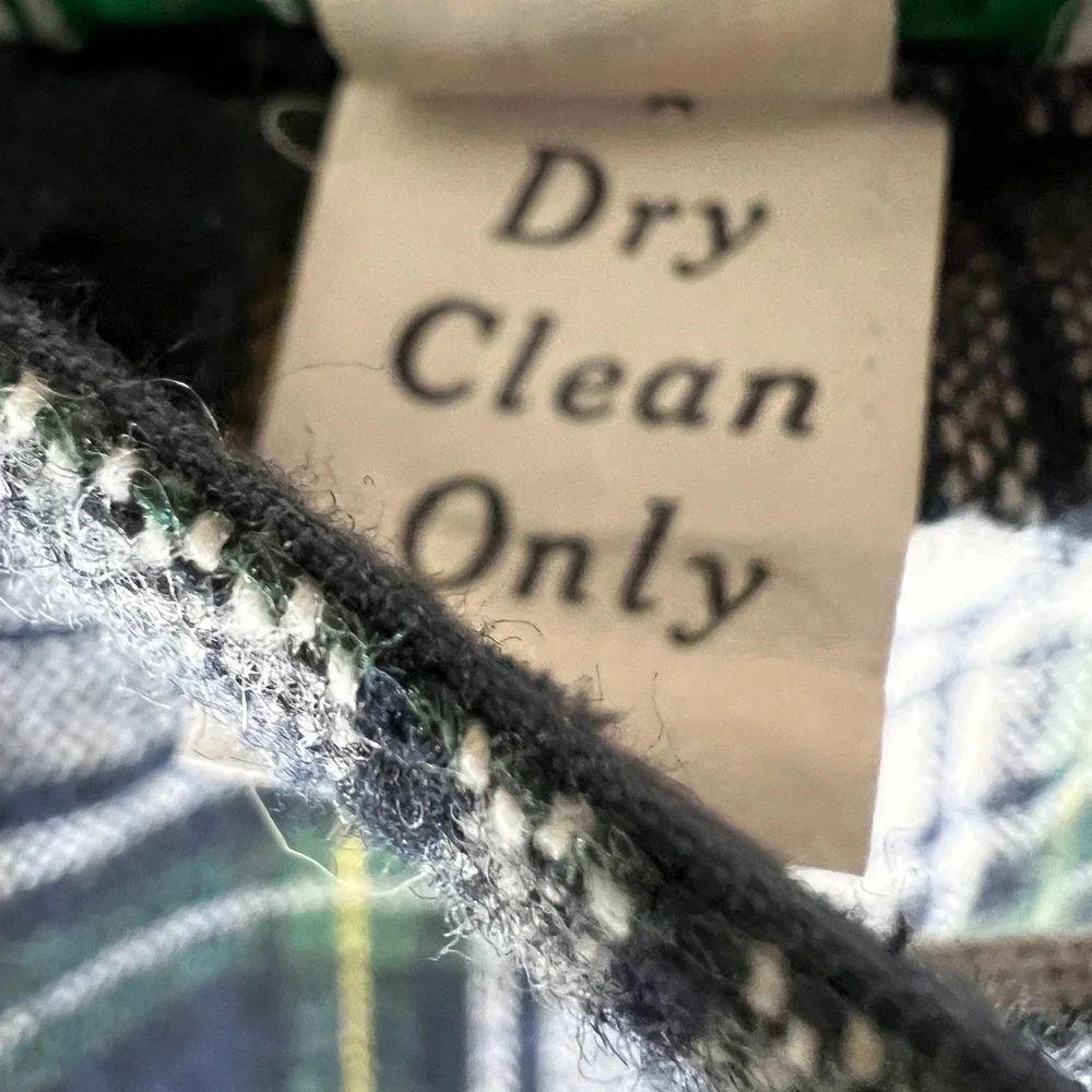 Vtg Prestige of Boston Plaid Midi Skirt Women Size 14‎ Green Navy Classic Tartan